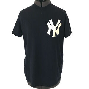 NY Yankees Navy Blue Abreu 100% Cotton T-Shirt • Size L 🔴